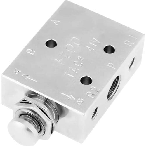 Toggle Valve Knob Switch Valve TAC2-41P 2 Position 3 Way Air Pneumatic Knob Control Excellent Airtightness