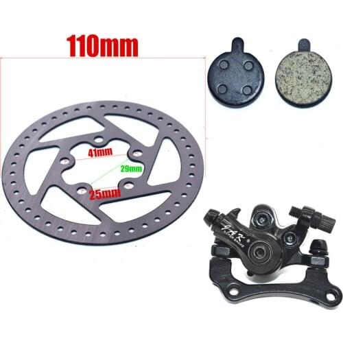10 inch M365 Electric Scooter Brake and 110mm Brake with Brake Pads Disc for Kugoo M4 Kick Scooter Skateboard Accessories
