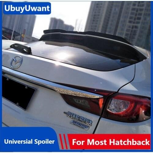 UBUYUWANT Rear Roof Lip Spoiler For Mazda CX4 CX-4 2016 - 2019 Hatchback Universal Spoiler ABS Plastic Tail Wing Decoration