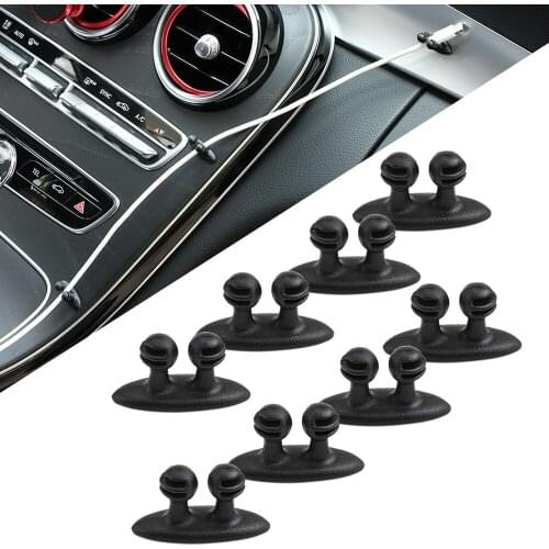 8PCS Car Charger Line Clasp Car Wire Clip Automobiles Interior for Hyundai IX35 IX45 Sonata Verna Solaris Elantra Tucson Mistra