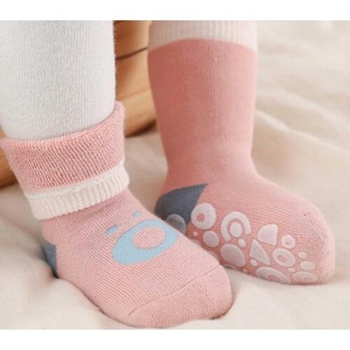 1 Pair Baby Boy Socks Cotton Baby Socks Rubber Anti Slip Boy Girl Floor Kids Toddlers Sock Spring Infant Newborn Gift
