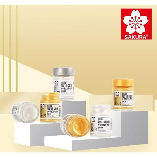 1PCS SAKURA blossom concentrated single bottle mixed liquid gouache degumming pigment solid color strong coverage strong