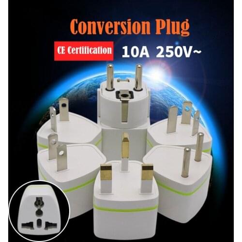1PC EU Plug EU Power Universal ES US British Conversion Europe Power Plug Converter Socket Travel Socket Outlet Adapter