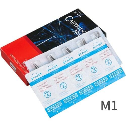 10piece M1 0.35mm Tattoo Cartridge Needles Disposable Sterilized Tattoo Permanent Makeup Needles Tips Supplies 10pcs/lot