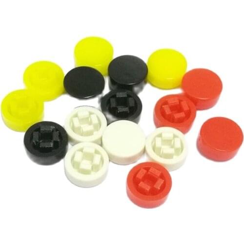 100pcs round button cap tactile switch cap 8*3mm push button cap for 6*6mm square tactile switches