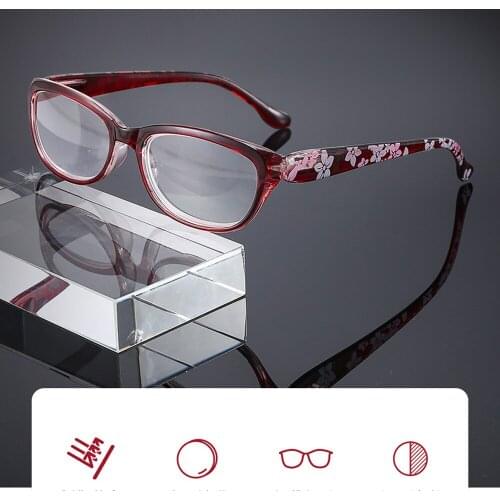 CLARA VIDA 2Pcs!!! 2021 New Fashion Anti-Blu-ray Reading Glasses Female Ladies+1.0+1.5 +2.0 To +4.0