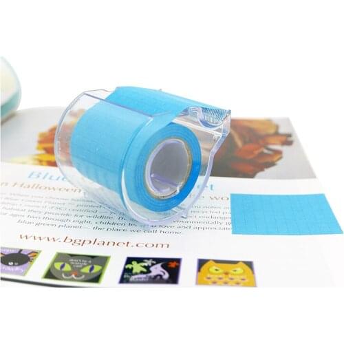 4A Roll Sticky Notes Full Adhesive 2 x 315 Inches Neon Blue Grid Stationery Kawaii Planner Sticker Memo Pad 4A PSS 9-1 NB Grid