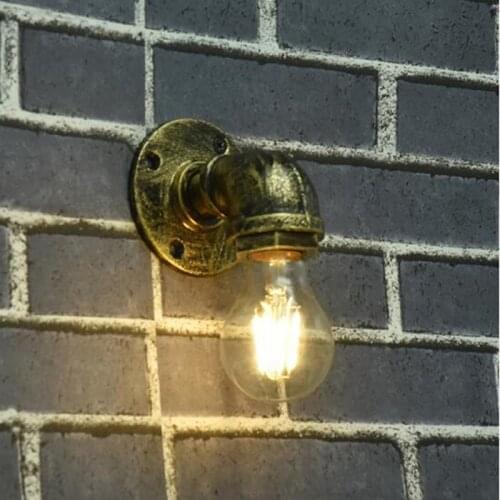 American retro loft light creative bar cafe restaurant wall lamp aisle wall decoration iron pipe industrial wall lamp