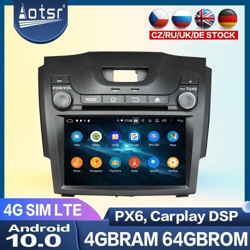 Android Radio For Chevrolet S10 ISUZU D-MAX 2012+ Car Multimedia Player Auto Audio Stereo PX6 Car GPS Navigation Head Unit DSP