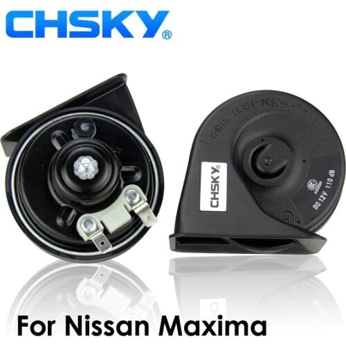CHSKY Car Horn Snail type Horn For Nissan Maxima 2004 to NOW 12V Loudness 110-129db Auto Horn Long Life Time High Low Klaxon