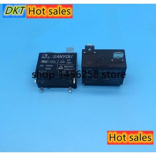 Free shipping lot(10pieces/lot)Original New SFK-105DM 5VDC SFK-106DM 6VDC SFK-112DM 12VDC SFK-124DM 24VDC 4PINS 20A Relay
