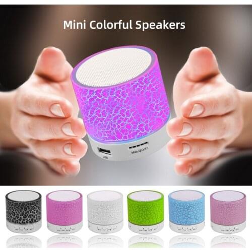 Bluetooth Speaker Portable Outdoor Loudspeaker Wireless Mini Speaker Colorful Light Sound Subwoofer Support FM TF Card Bass Box