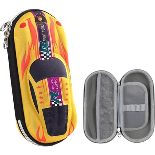 3D EVA Sports Car Pencil Case 3 Layer Large Capacity Pen Holder Student Stationery Box School Kit Trousse Scolaire Kids Gift