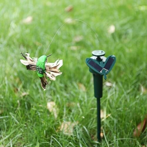 Solar Power Lawn Light Decoration Butterfly Hummingbird Animal Garden Stake Landscape Lamp for Park Patio Yard Pathway