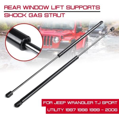 For Jeep Wrangler TJ Sport Utility 1997 1998 1999 - 2006 Rear Window Glass Gas Spring Shock Lift Struts Support Rod Arm Bar