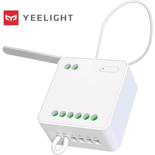 Yeelight Two-way Controller Dual Control Module Wireless Relay Controller Work For Mijia APP 2 Channel Intelligent Switch