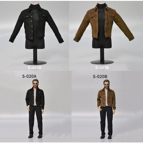 SGTOYS S-021 1/6 Scale Mens Clothes Casual Jacket Pants Glasses Shoes Set 2 Color 12" TBL PH Narrow Shoulders Action Figure