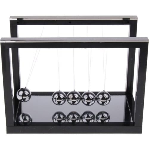 Newtons Cradle Newtons Pendulum Balance Balls Pendulum Physics Science Toy Teaching Aids Office Desk Decor Mirror Base