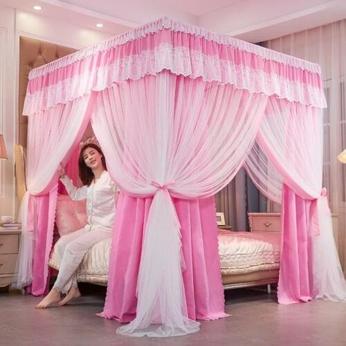 Stainless Steel Foldable Mosquito Net for Bed Three-door Palace Mosquito Net Universal Mosquitera Cama Canopy Bed BD50MN
