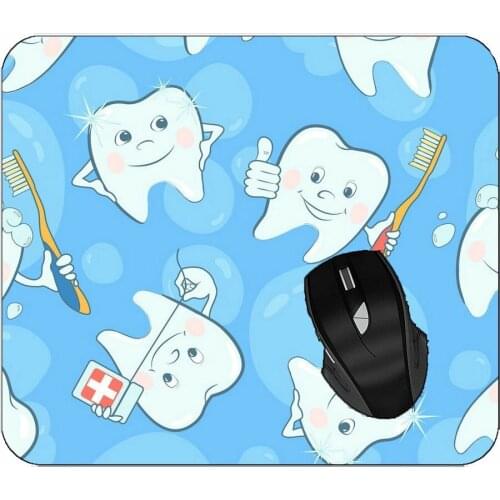 Printed Mouse Pad Tooth Oral Hygiene Mouse Pad For Home Office Working