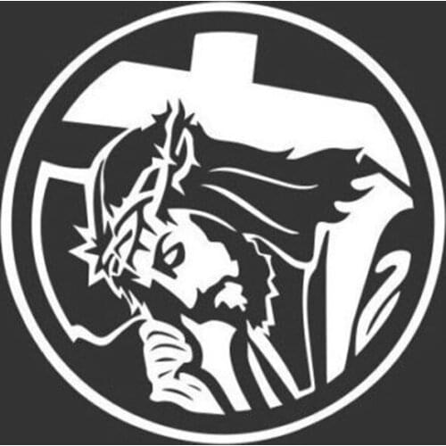 Christian Jesus God Cross Vinyl Decal Bumper Sticker Car Windows Laptop Rear Window Car Sticker