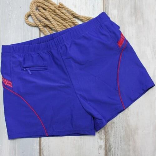 Swimsuit Blue Red Swimming Men Boxer Zipper Short Swimsuits Soft Good Quality Chic Style Water Pants