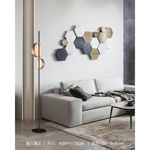 Nordic light luxury floor lamp minimalist modern minimalist personality bedroom bedside soft decoration living room lamp