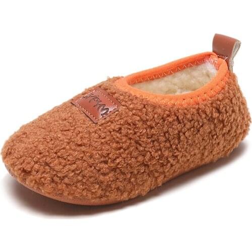 2021 New Winter Childrens Shoes Korean Casual Cotton Shoes Boys and Girls Student Shoes Warm Hot Fashion Waterproof Cute 22-33