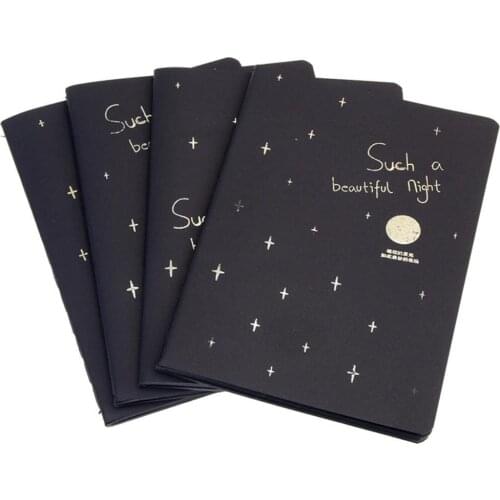 New Sketchbook Diary Soft Cover Black Paper for Drawing Painting Graffiti Sketch Book Notebook Office School Supplies