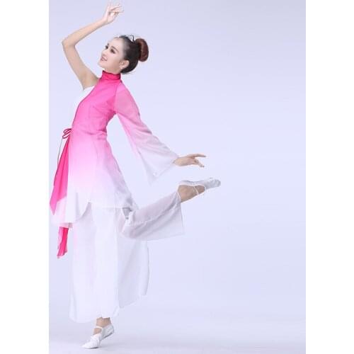New classical dance costumes women suit elegant Chinese style fresh and elegant adult Yangko dance clothing