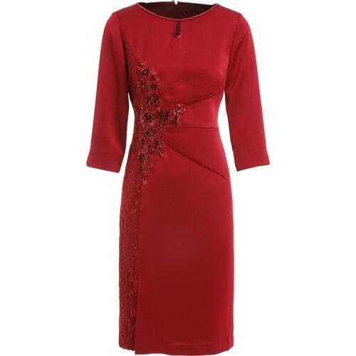 Gowani Evening Dress Slim fit Sequin-embellished Embroidery Sheath Banquet Dresses Dinner Party Clothes