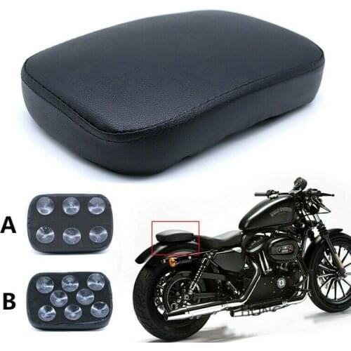 Suction Rear Fender Pillion Solo Seat For Chopper Cruiser Kawasaki Honda Yamaha Suzuki Harley Davidson Triumph Bobber Black BMW