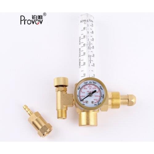Provov YQAR-191 All Copper Flowmeter Argon Regulator External Thread In Stock Pressure Regulator