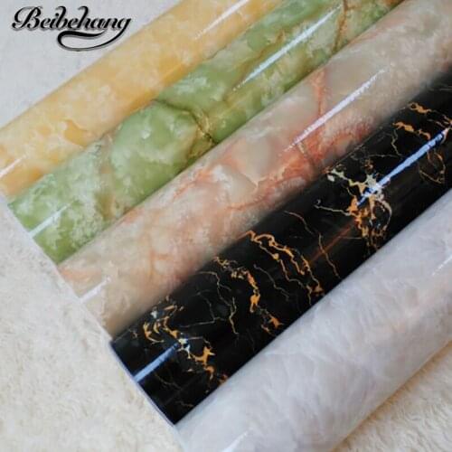 Beibehang Self-adhesive PVC waterproof imitation marble pattern background wall paper bathroom wardrobe Boeing film table sticke