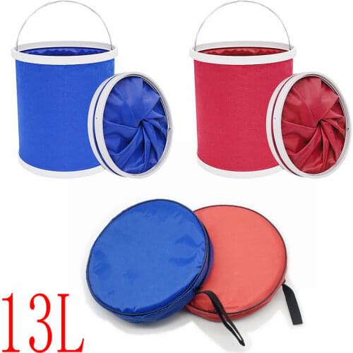 Folding Portable Auto Car Washing Water Bucket Outdoor Camping Storage Bag Fishing Container Home Wash Barrel Waterpot Pail Keg