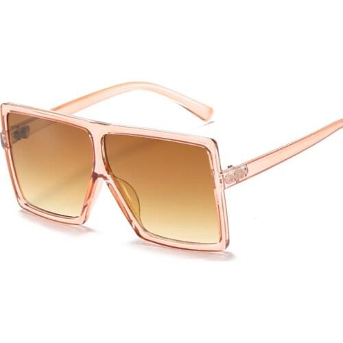 Fashion Square Sunglasses Kids Brand Designer Oversized Sun Glasses For Boys Girls Black Champagne Gradient Mirror Oculos De Sol
