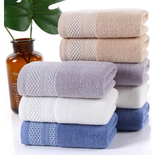 Pure Cotton Thick Towel Absorbent Family Bathroom Hotel Wash Face Hand Hair Towels for Adults Children Toalha De Rosto Adulto