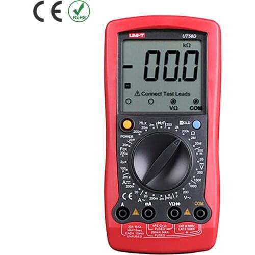 UNI-T UT58D UT-58D DMM AC/DC Modern Digital Multimeters Large LCD UT-58D