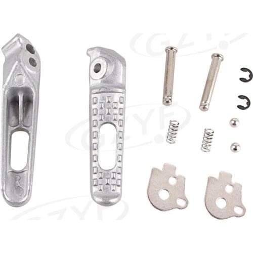 Motorcycle Rear Foot Peg Footrest for Honda CBR600RR F5 2003-2014 & CBR1000RR 2004-2014 Silver