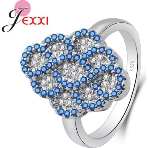 New Arrival Elegant Exquisite Finger Ring For Women Top Quality 925 Sterling Silver Jewelry Pretty Wedding/Engagement Ring