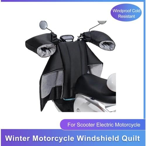 Winter Motorcycle Windshield Quilt Electric Scooter Windproof Quilt Riding Leg Lap Apron Cover Warm Knee Waist Leg Lap Cover