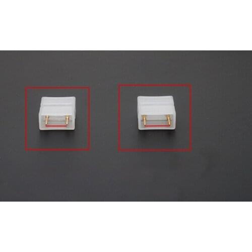 100pcs 2Pins Light Connector 2-wire LED2835/5050/3014 Two Row Light With Intermediate Connecting Joint
