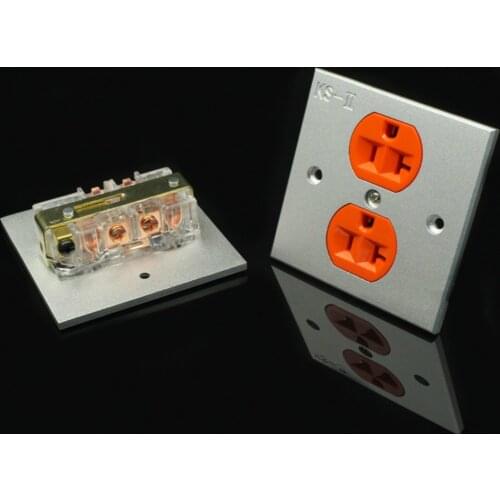 2 Pcs HIFI Power Sockets KingSnake KS-II 2ways US Power Wall Distributor Socket