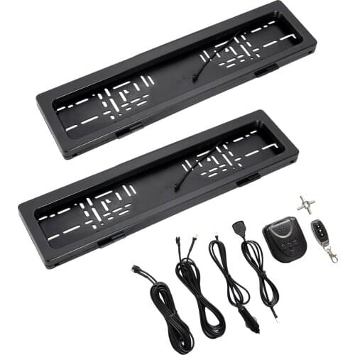 2pcs Front Rear Car Number Plate Bracket Swap Blinds License Plate Frame for Vehicles Car Truck Easy to Install Rust Proof