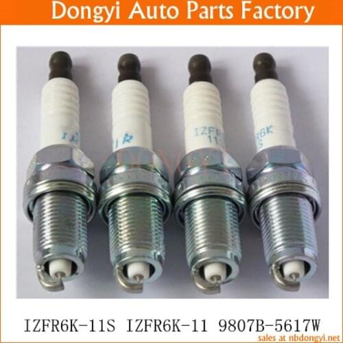 4pcs Spark Plug OE NO. IZFR6K-11S IZFR6K-11 9807B-5617W 9807B5617W
