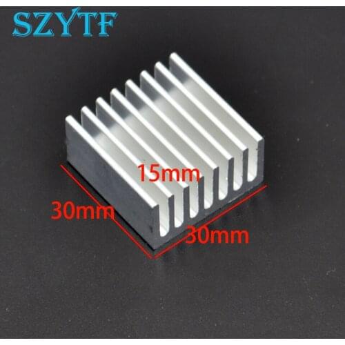 5pcs Aluminum fin heat sink 30 * 30 * 15MM White sawing