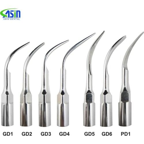 5Pcs Dental Scaler Tips GD1 GD2 GD3 GD4 GD5 GD6 PD1 for EMS Woodpecker DTE Satelec Ultrasonic Scaler Tips