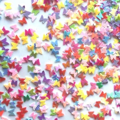 50g/lot 4mm Butterfly Glitter Sequins for Nails Arts, Sewing Garment Accessories, Diy Crafts,Festival Decoration confetti