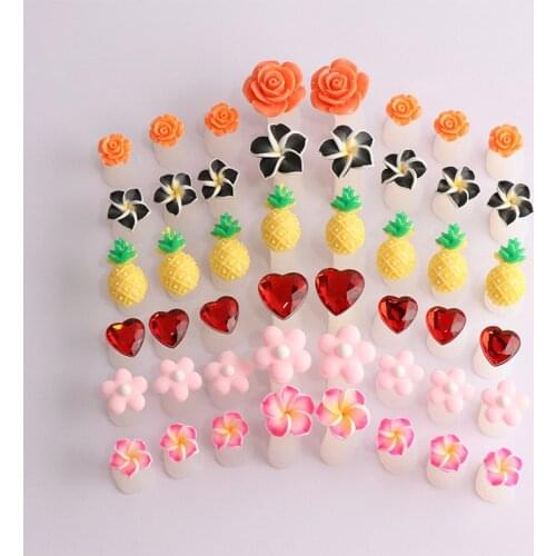 8pcs/Lot Soft Silicone Toe Separator Foot Finger Divider Form Manicure Pedicure Care Nail Art Tool Flower Holder Accessory