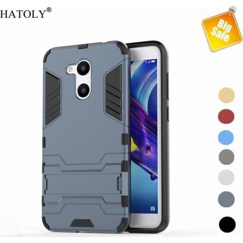 For Cover Huawei Honor 6C Pro Case Shockproof Armor Hard Cover Silicone Anti-Knock Stand Phone Bumper Case For Honor V9 Play